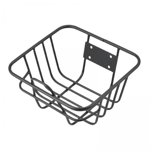 Fahrradkorb vorne/hinten, 2er-Pack Fahrradkörbe vorne/hinten, schwarz, 27 x 25 cm, Eisen, for Mountainbikes und Elektrofahrräder Fahrradkorb vorne/hinten, 2er-Pack Fahrradkörbe vorne/hinten, schwarz, 27 x 25 cm, Eisen, for Mountainbikes und Elektrofahrräder von GNYVZXPLQ