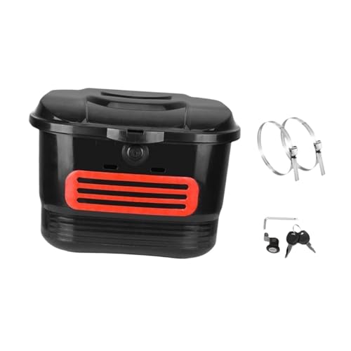 Fahrradkorb vorne/hinten, Fahrradkorb-Aufbewahrung mit Schloss und Schlüssel for E-Bikes, Mehrfarbig(Without Inner Bag) von GNYVZXPLQ