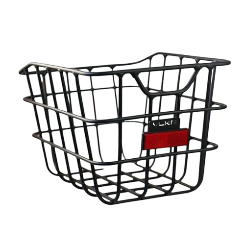 Fahrradkorb vorne/hinten, Fahrradkorb hinten, Aluminiumlegierung, 40 x 28,2 x 24,5 cm (15,75 x 11,10 x 9,65 Zoll), universelle Fahrradtasche for Zusammenklappen von Mountainbikes von GNYVZXPLQ