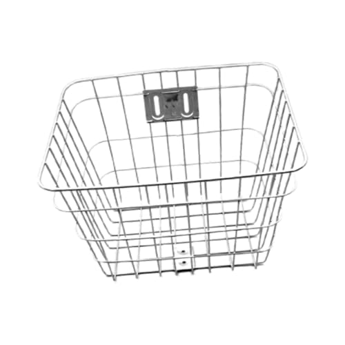 Fahrradkorb vorne/hinten, Fahrradkorb vorne aus Edelstahl, silberfarben, mehrere Größen for Fahrrad Fahrradkorb vorne/hinten, Fahrradkorb vorne aus Edelstahl, silberfarben, mehrere Größen for Fahrrad von GNYVZXPLQ