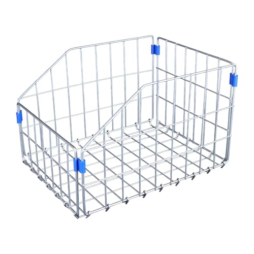 Fahrradkorb vorne/hinten, Klappbarer Fahrradkorb hinten Silber 42x31x26cm Fahrradkorb vorne/hinten, Klappbarer Fahrradkorb hinten Silber 42x31x26cm von GNYVZXPLQ