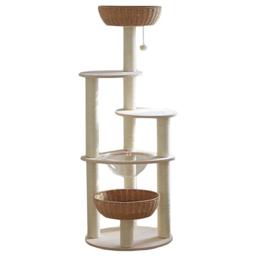 GNbow Cat Tree Tall, Space-Saving Cactus Cat Climbing Frame, Small Cat Tree with Space Capsule GNbow Cat Tree Tall, Space-Saving Cactus Cat Climbing Frame, Small Cat Tree with Space Capsule von GNbow