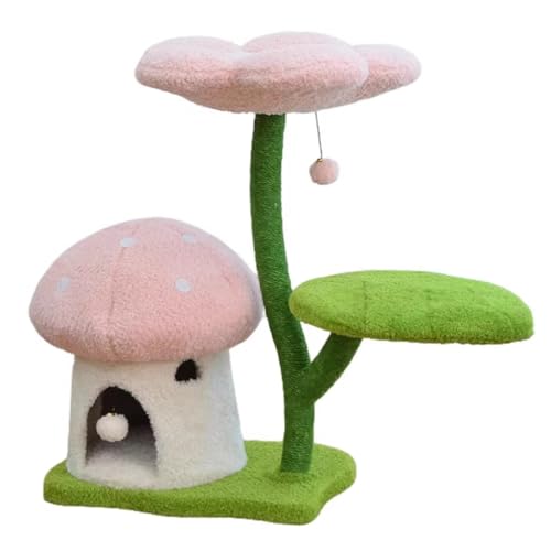 Kratzbaum for Große Katzen, 9 Kg, Strapazierfähig, Blumen-Katzenstreu, Pilzhaus-Katzenhöhle Kratzbaum for Große Katzen, 9 Kg, Strapazierfähig, Blumen-Katzenstreu, Pilzhaus-Katzenhöhle von GNbow
