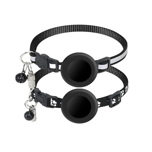 Airtag Halsband Katzenhalsband mit Namen Verstellbar 21-35cm Katzenhalsband Reflektierendes katzenhalsband und Glocke mit abbrechbarer Sicherheitsschnalle für Kätzchen Welpen Airtag Halsband Katzenhalsband mit Namen Verstellbar 21-35cm Katzenhalsband Reflektierendes katzenhalsband und Glocke mit abbrechbarer Sicherheitsschnalle für Kätzchen Welpen von GOBIWM