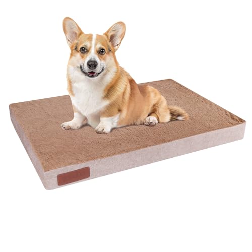 GOBOBE Orthopädische Hundebetten für mittelgroße Hunde, wasserdichtes Hundebett mit abnehmbarem, waschbarem Bezug und rutschfester Unterseite, Kistenbett, Beigebraun, 76,2 x 50,8 cm GOBOBE Orthopädische Hundebetten für mittelgroße Hunde, wasserdichtes Hundebett mit abnehmbarem, waschbarem Bezug und rutschfester Unterseite, Kistenbett, Beigebraun, 76,2 x 50,8 cm von GOBOBE