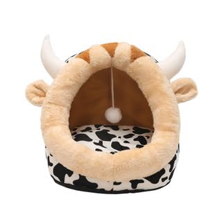 GODARM Weiches Bett mit Cartoon-Motiv, universell für Katzen und Hunde, geben Sie Ihrem Haustier ein gemütliches Nest! (G,42 x 42 x 34 cm) von GODARM
