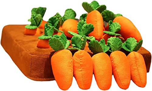 GODR7OY Hundespielzeug, Karottenmotiv, 12 quietschende Karotten von GODR7OY