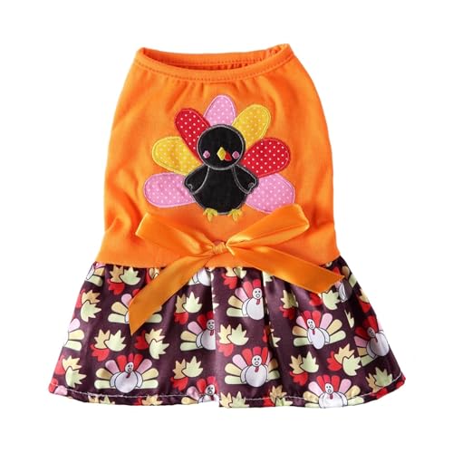 Halloween-Kleider für kleine Hunde, Cosplay, Katzenkostüm, Weihnachtsrock, Hundekleid, Welpen, Chihuahua (121, L) von GOFDASY