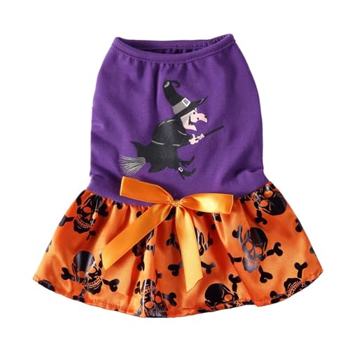 Halloween-Kleider für kleine Hunde, Cosplay, Katzenkostüm, Weihnachtsrock, Hundekleid, Welpen, Chihuahua (127, XL) von GOFDASY