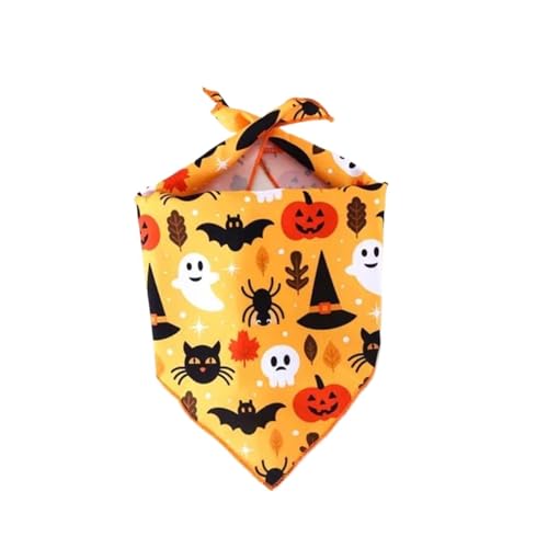 Halstücher für Haustiere, Katzen, Hundehalstücher, Weihnachten, Halloween, Party, Dreieckslätzchen, dekorative Schals, Welpenhalstücher, Haustierbedarf (Stil 2, M) von GOFDASY