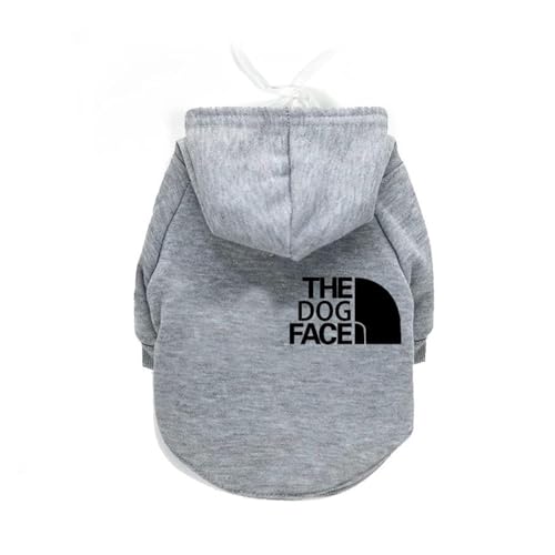 Haustier-Kapuzenpullover mit Buchstaben-Design, coole Hundekleidung für französische Bulldoggen, Pullover, Sweatshirt, Mäntel, kleine und mittelgroße Hunde, Chihuahua (14, XXL) von GOFDASY