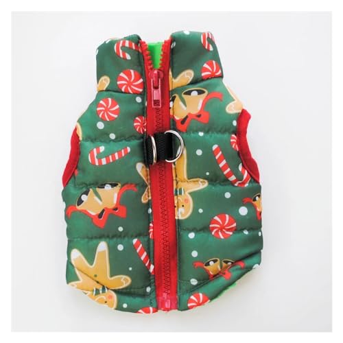 Haustierkleidung, Welpen-Outfit, Weste, warme Hundekleidung, passend für kleine Hunde, winddicht, für den Winter (10, M) von GOFDASY