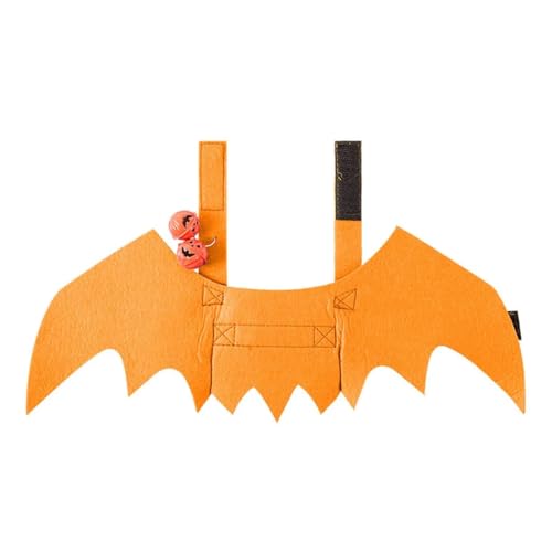 Haustierkostüm für Cosplay, Katzenflügel mit Glocken, lustiges Hundekostüm, Weihnachten, Halloween, Haustierkleidung, Verkleidungszubehör (4, L) von GOFDASY