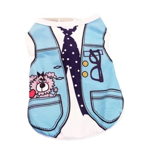Hunde-Kapuzenpullover, Baumwolle, bedruckt, Yorkshire Terrier, Schnauzer, kleine Hunde, Welpen, Katzen, passend für Hunde (3, S) von GOFDASY