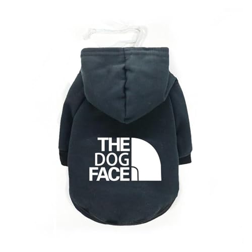 Hunde-Kapuzenpullover mit Buchstaben-Design, coole Hundekleidung für französische Bulldoggen, Pullover, Sweatshirt, Mäntel, kleine und mittelgroße Hunde, Chihuahua (2, L) von GOFDASY