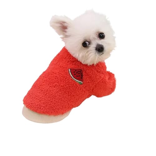 Hundekleidung für kleine Hunde, warme Kleidung, für Hunde, Mantel, Welpen-Outfit, Haustierkleidung, passend für kleine Hunde, Kapuzenpullover, Chihuahua, Rot, XXL für 5,5–6,5 kg Hundekleidung für kleine Hunde, warme Kleidung, für Hunde, Mantel, Welpen-Outfit, Haustierkleidung, passend für kleine Hunde, Kapuzenpullover, Chihuahua, Rot, XXL für 5,5–6,5 kg von GOFDASY
