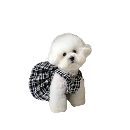 Hundemantel für den Winter, passend für kleine und mittelgroße Hunde, Hemd, Katzen, süßes Welpenkleid, Schnauzer, französische Bulldogge (Kleid, XS) von GOFDASY