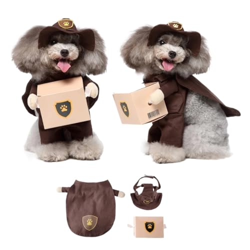 Lustiges Haustierkostüm für Haustiere, Cosplay, Claus-Form, Party, ausgefallenes Festival, tödliche Puppe, Weihnachten, Haustierkleidung, Halloween, Katzenkostüm (PF81, XL (8–10 kg) von GOFDASY