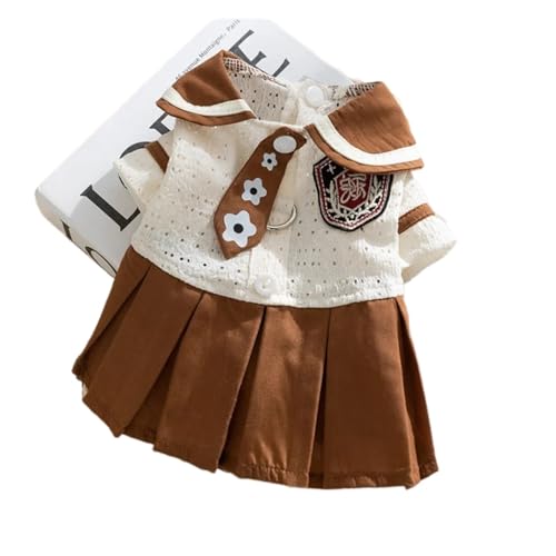 Niedliche Hundekleidung, Sommer, atmungsaktiv, schöne Katzenkleidung für Katzen, Ragdoll, Welpen, Yorkshire, kleine Katzen, Hundekleidung (Braun, M) von GOFDASY