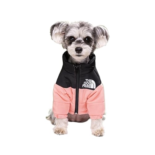 Warme Winter-Hundekleidung für Hunde, Französische Bulldogge, Welpen, winddicht, für kleine und mittelgroße Hunde, Chihuahua, Haustier-Outfits (einfarbig, Größe 3XL) von GOFDASY