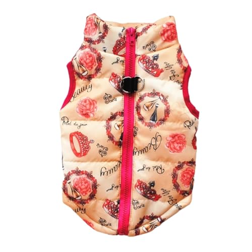 Warme Winterkleidung für kleine Hunde, winddicht, gepolsterte Kleidung, passend für Yorkie, Chihuahua, Welpen, Katze, Outfit (10, XS) von GOFDASY