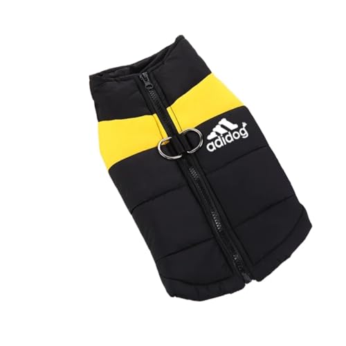 Adidog Hundemantel, wasserdicht, warm, Winterweste, gepolsterte Reißverschluss-Jacke für kleine, mittelgroße und große Hunde, Größe 5XL von GOFDASY