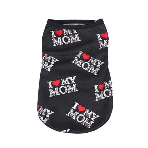 Weste mit schönem Haustierdruck, für den Sommer, atmungsaktive Kleidung (Schwarz, XS) von GOFDASY