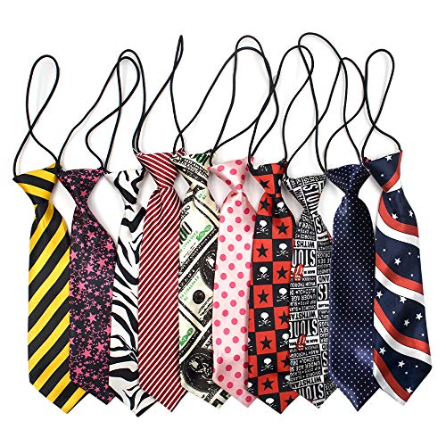 GOGO 10 Stück Krawatte für Hunde Große Haustier Krawatten Halsbinde Schlips Necktie für Hundepflege von GOGO