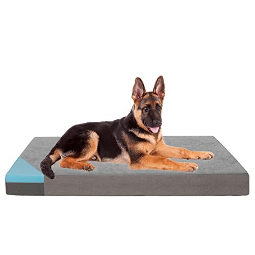 GOHOO PET Orthopädisches Hundebett aus Memory-Schaumstoff für große Hunde, kühlende Hundebetten – wasserdichte Haustierbett-Matten für Kiste mit abnehmbarem, waschbarem Bezug, ideal für arthritische Hunde (119,4 cm, 50 kg) GOHOO PET Orthopädisches Hundebett aus Memory-Schaumstoff für große Hunde, kühlende Hundebetten – wasserdichte Haustierbett-Matten für Kiste mit abnehmbarem, waschbarem Bezug, ideal für arthritische Hunde (119,4 cm, 50 kg) von GOHOO PET