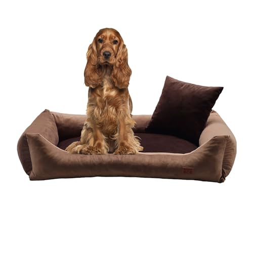 GoldenDog Hundebett Hundebett weicher Hundekorb Flauschige wasserdichte Hundematratze mit erhöhtem Rand Soft Sofa für Hund, Katze Velvet Royal Sofa GoldenDog Hundebett Hundebett weicher Hundekorb Flauschige wasserdichte Hundematratze mit erhöhtem Rand Soft Sofa für Hund, Katze Velvet Royal Sofa von GOLDEN DOG