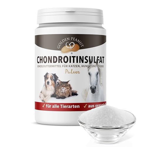 GOLDEN PEANUT Chondroitin 200 g, Pulver Chondoitinsulfat für Pferde, Hunde, Katzen, höchste Reinheit von GOLDEN PEANUT