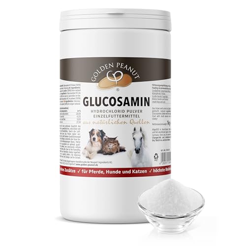 GOLDEN PEANUT Glucosamin HCl Pulver 1 kg – für Katze, Hund, Pferd, höchste Reinheit & Qualität, vegan GOLDEN PEANUT Glucosamin HCl Pulver 1 kg – für Katze, Hund, Pferd, höchste Reinheit & Qualität, vegan von GOLDEN PEANUT
