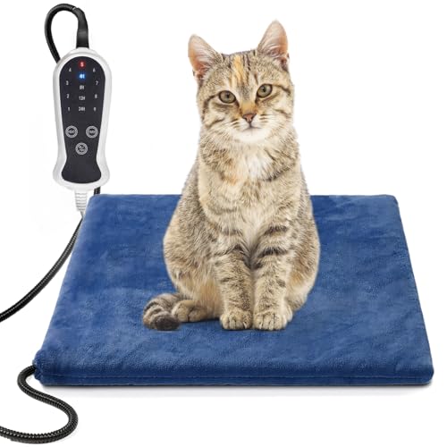 GOLOPET Haustier-Heizkissen, PVC, Größe M, 45,7 x 45,7 cm, für Katzen, wasserdichtes Thermostat, elektrisch beheizte Matte, Welpen-Wärmekissen mit abnehmbarem Bezug für Welpen, Kätzchen, Hunde GOLOPET Haustier-Heizkissen, PVC, Größe M, 45,7 x 45,7 cm, für Katzen, wasserdichtes Thermostat, elektrisch beheizte Matte, Welpen-Wärmekissen mit abnehmbarem Bezug für Welpen, Kätzchen, Hunde von GOLOPET