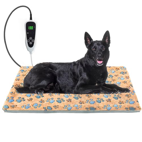 GOLOPET Hunde-Heizkissen, 89 x 61 cm, intelligentes Thermostat, Welpen-Box für Hunde, Metallrohr, wasserdichte Schale mit Plüsch-Baumwollbezug, Welpenzubehör, Aprikose GOLOPET Hunde-Heizkissen, 89 x 61 cm, intelligentes Thermostat, Welpen-Box für Hunde, Metallrohr, wasserdichte Schale mit Plüsch-Baumwollbezug, Welpenzubehör, Aprikose von GOLOPET