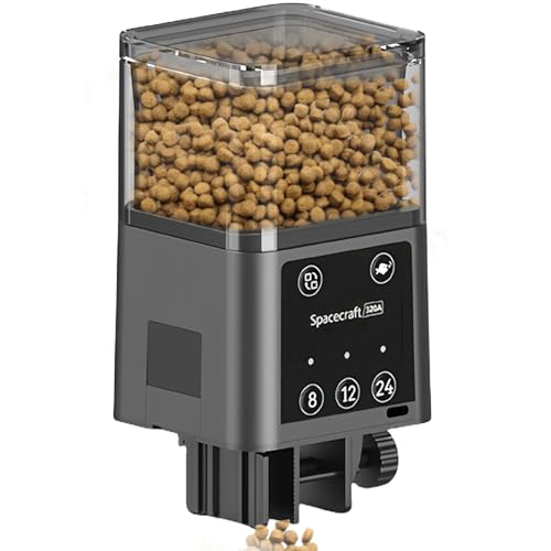 Futterautomat Aquarium, 320ml Automatischer Futterspender mit LCD-Anzeige, 3 Modi Batteriebetriebener Fischfutterautomat mit Futterbehälter für Fische, Goldfische, Schildkröten Futterautomat Aquarium, 320ml Automatischer Futterspender mit LCD-Anzeige, 3 Modi Batteriebetriebener Fischfutterautomat mit Futterbehälter für Fische, Goldfische, Schildkröten von GOMETY