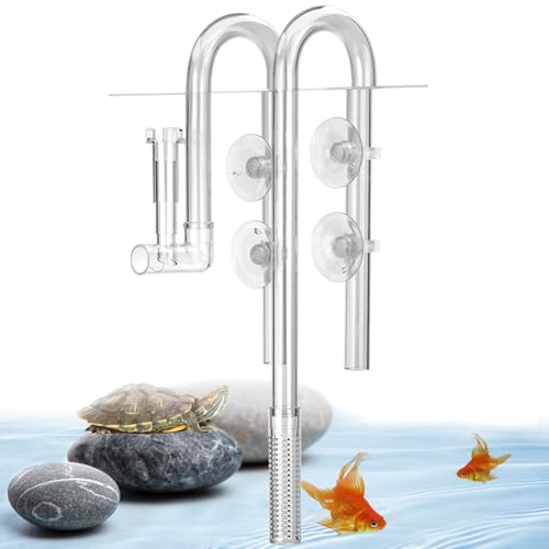 GOMETY Aquarium Einlauf Auslauf, 12mm Aquarium Filtratrohr Aquarium Filter Tubing U-förmiges Zufluss Und Abfluss Seerosenrohr mit 4 Leistungsstarken Saugnäpfen für Aquarium Pflanztank GOMETY Aquarium Einlauf Auslauf, 12mm Aquarium Filtratrohr Aquarium Filter Tubing U-förmiges Zufluss Und Abfluss Seerosenrohr mit 4 Leistungsstarken Saugnäpfen für Aquarium Pflanztank von GOMETY