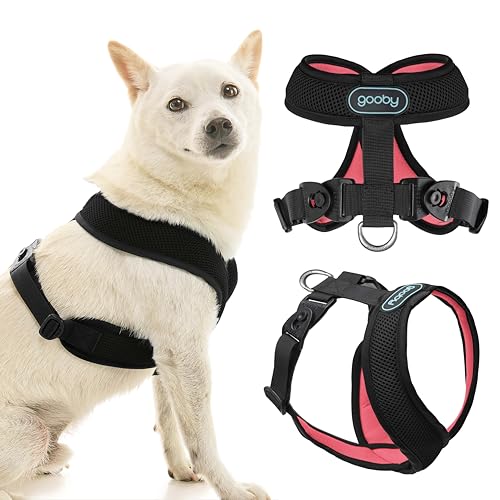Comfort X Hundegeschirr, Netzgewebe, Doppelverschluss, Dunkelrosa, Größe S von GOOBY