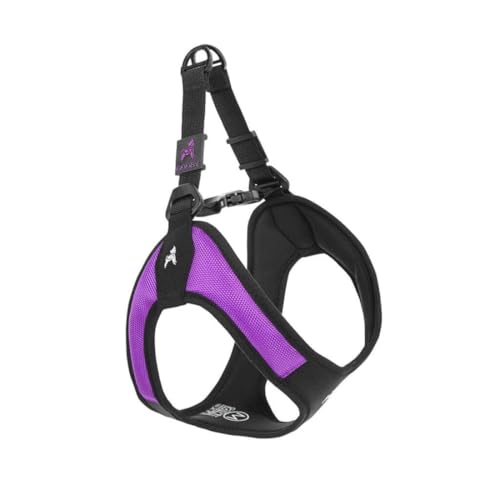 Gooby - Escape Free Easy Fit Harness, Small Dog Step-In Harness for Dogs That Like to Escape Their Harness, Purple, Large von GOOBY