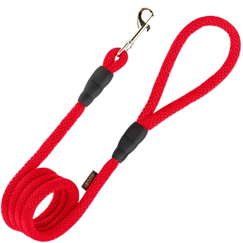 GOOBY Netz-Leine, 122 cm, atmungsaktives Netzgewebe, 120 cm, mit Bolzenverschluss, für unterwegs, für kleine, mittelgroße und große Hunde, Rot GOOBY Netz-Leine, 122 cm, atmungsaktives Netzgewebe, 120 cm, mit Bolzenverschluss, für unterwegs, für kleine, mittelgroße und große Hunde, Rot von GOOBY