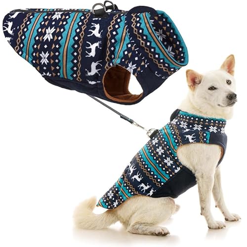 Gooby Fleece-Hundepullover mit Reißverschluss, Hirschblau, Größe XS, warmer Fleece-Hundejacke zum Hineinsteigen mit Doppel-D-Ring-Leine für kleine bis mittelgroße Hunde Gooby Fleece-Hundepullover mit Reißverschluss, Hirschblau, Größe XS, warmer Fleece-Hundejacke zum Hineinsteigen mit Doppel-D-Ring-Leine für kleine bis mittelgroße Hunde von GOOBY