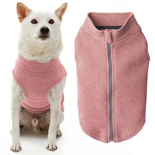 Gooby Hundepullover aus Mikrofaser-Fleece mit Reißverschluss, warm, doppellagig, weiches Mikrofaser-Fleece, zum Hineinsteigen, ohne Ringleine, Winter-Hundepullover für kleine Hunde und mittelgroße Gooby Hundepullover aus Mikrofaser-Fleece mit Reißverschluss, warm, doppellagig, weiches Mikrofaser-Fleece, zum Hineinsteigen, ohne Ringleine, Winter-Hundepullover für kleine Hunde und mittelgroße von GOOBY