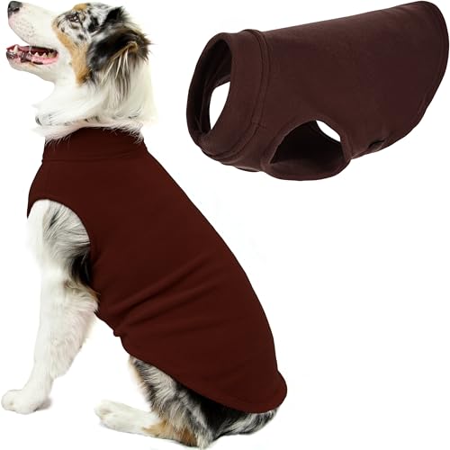 Gooby Hundepullover aus Stretch-Fleece, Braun, Größe 5XL, Warmer Pullover für kleine Hunde und Jungen Gooby Hundepullover aus Stretch-Fleece, Braun, Größe 5XL, Warmer Pullover für kleine Hunde und Jungen von GOOBY