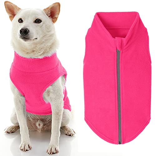 Gooby Fleece-Hundepullover mit Reißverschluss – Rosa, Größe 3XL – Warmer Pullover aus Fleece, Step-In Hundejacke ohne Ringleine – Winter Kleiner Hundepullover – Hundekleidung für kleine Hunde Junge Gooby Fleece-Hundepullover mit Reißverschluss – Rosa, Größe 3XL – Warmer Pullover aus Fleece, Step-In Hundejacke ohne Ringleine – Winter Kleiner Hundepullover – Hundekleidung für kleine Hunde Junge von GOOBY