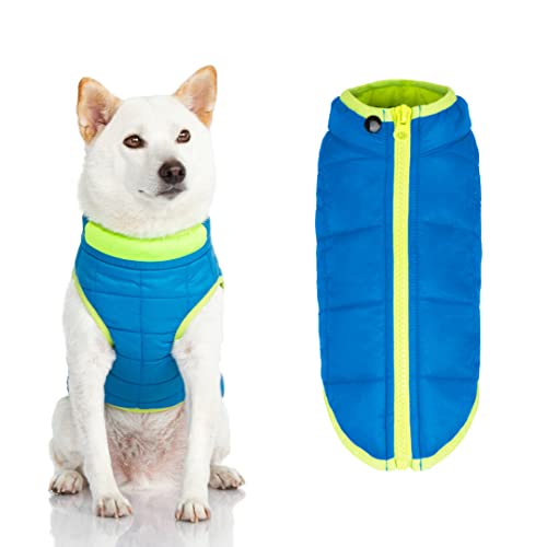 Gooby Komfortjacke – warme wasserabweisende Hundejacke mit Reißverschluss – für kleine und mittelgroße Hunde von GOOBY