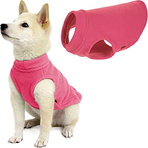 Gooby Hundepullover aus Stretch-Fleece – Pink, XS – Warmer Pullover für kleine Hunde – Winterkleidung für Jungen oder Mädchen – Hundepullover für kleine Hunde bis Hundepullover für große Hunde von GOOBY