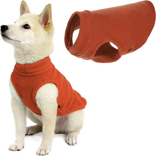 Gooby - Stretch-Fleece-Weste, Pullover, Fleece-Weste, Jacke, Pullover für Hunde, Kürbis, XS. Gooby - Stretch-Fleece-Weste, Pullover, Fleece-Weste, Jacke, Pullover für Hunde, Kürbis, XS. von GOOBY