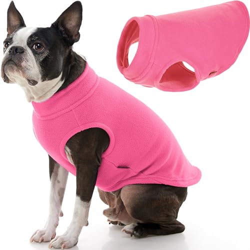 Gooby - Stretch Fleece Weste Pullover Fleece Weste Jacke Sweater für Hunde, Pink, X-Large von GOOBY