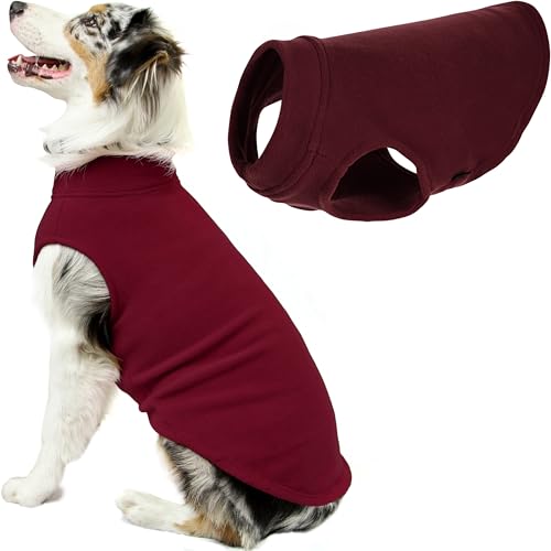 Gooby Stretch-Fleece-Weste für Hunde, Burgunderrot, Größe 6XL, Warmer Pullover aus Fleece, Hundejacke für den Winter, Hundekleidung für kleine Hunde und Jungen, Hundepullover für große Hunde Gooby Stretch-Fleece-Weste für Hunde, Burgunderrot, Größe 6XL, Warmer Pullover aus Fleece, Hundejacke für den Winter, Hundekleidung für kleine Hunde und Jungen, Hundepullover für große Hunde von GOOBY