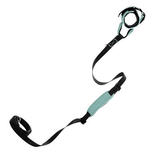 Gooby Surfer-Leine mit Armband und Verkehrsgriff, Seattle Blue, 1,8 m, bequeme freihändige Leine mit verstellbarem Doppelgriff und zusätzlichem Haken Gooby Surfer-Leine mit Armband und Verkehrsgriff, Seattle Blue, 1,8 m, bequeme freihändige Leine mit verstellbarem Doppelgriff und zusätzlichem Haken von GOOBY