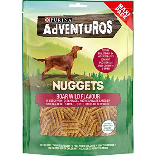 ADVENTUROS Nuggets Snacks für Hunde mit Wildschweingeschmack, Packung 300 g von GOOD4YOU